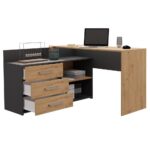 Biurko DANY ANTRACYT DĄB ARTISAN - obrazek 6
