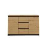Komoda Malwa 2D3S/BA ANTRACYT DĄB ARTISAN - obrazek 5