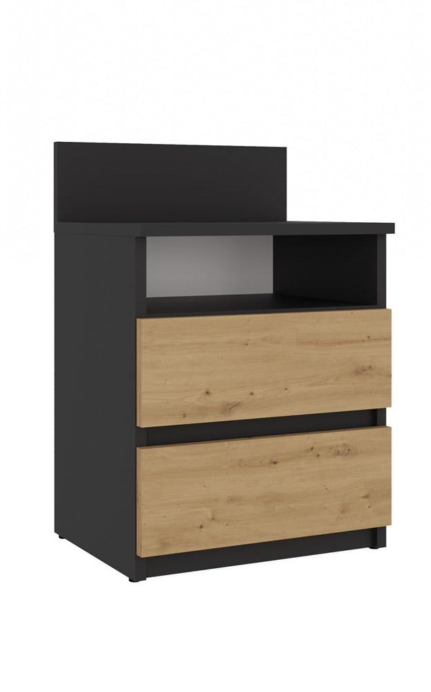 2 Szafka nocna Malwa M1 ANTRACYT ARTISAN - obrazek 1