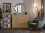 Komoda Malwa 2D4S 120 DĄB ARTISAN - obrazek 5