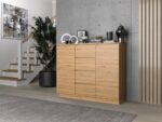 Komoda Malwa 2D4S 120 DĄB ARTISAN - obrazek 2