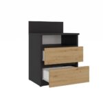 Szafka nocna Malwa M1 ANTRACYT ARTISAN - obrazek 3