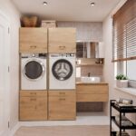 Szafka Łazienkowa Wisząca POLA 3DL/P DĄB ARTISAN 80 Cm 3 Lustra z Półką - obrazek 4