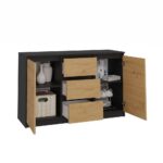 Komoda Malwa 2D3S ANTRACYT DĄB ARTISAN - obrazek 4