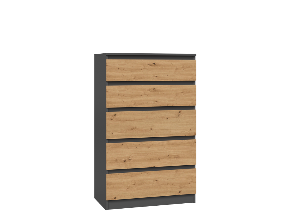 5904507201463-2 Komoda Malwa M5 ANTRACYT ARTISAN - obrazek 1