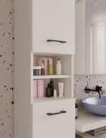 Szafka Łazienkowa Słupek 32 cm MARBELA 1.0 Regał Słupek 2 Drzwi KASZMIR BEŻ - obrazek 6