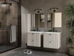 SZAFKA POD UMYWALKĘ TIGO 60 2S KASZMIR RYFLOWANY FRONT + UMYWALKA - obrazek 4