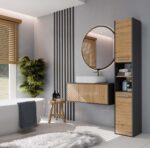 Słupek łazienkowy Sara S30 ANTRACYT DĄB ARTISAN - obrazek 2