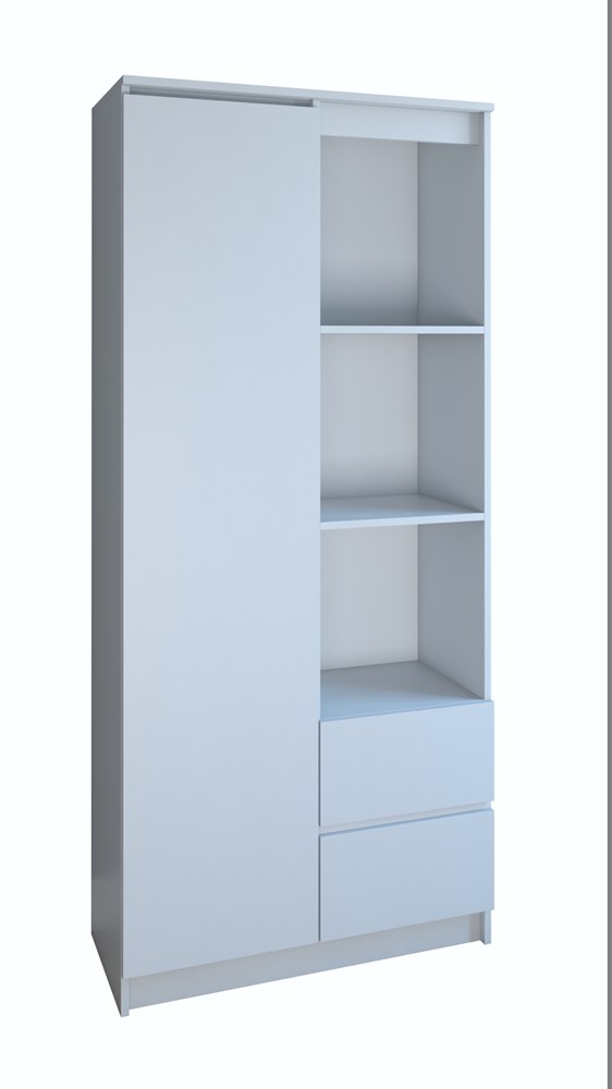 Furn_white Regał Bily RS-80 BIAŁY - obrazek 1