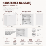 Nadstawka Na Szafę SD-50 BIEL Półka 50 cm Do Garderoby Pokoju - obrazek 6