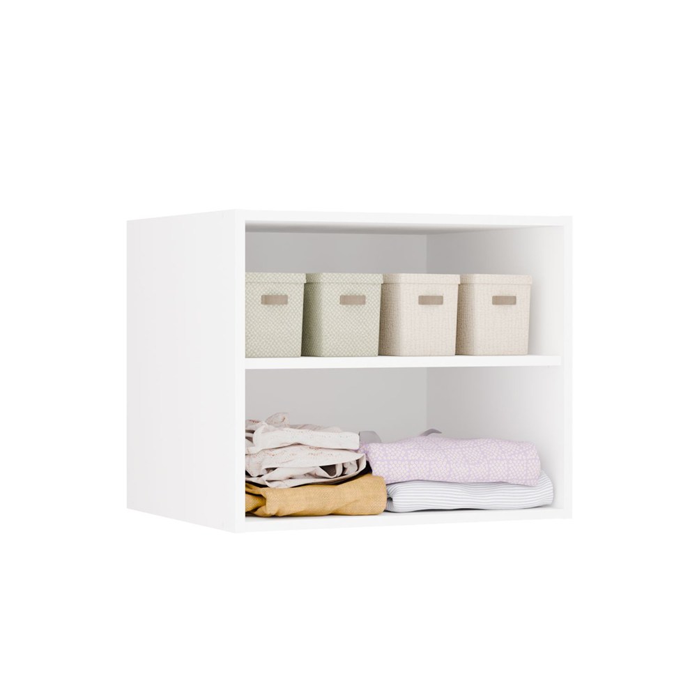 MINIATURKA NADSTAWKA 60 OPENO BIAŁA Półka Do Garderoby Modułowa 60 cm Do Sypialni - obrazek 1