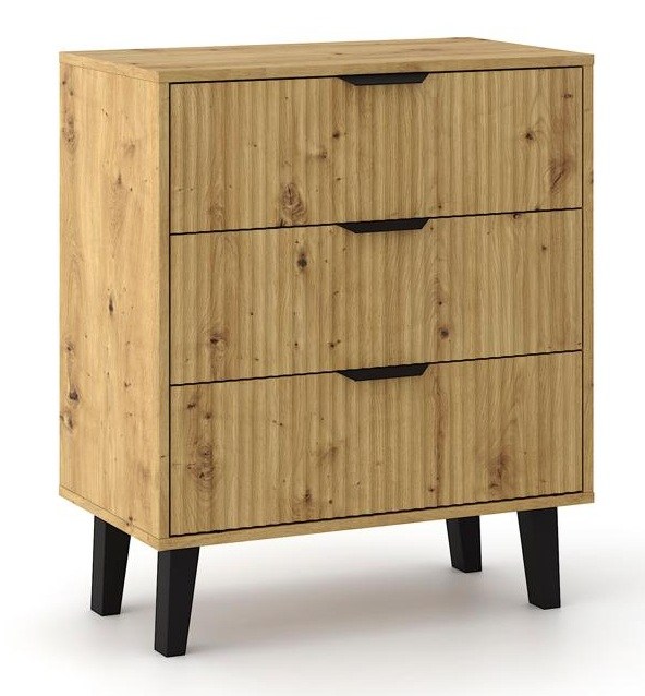 PROFILOWE Komoda Scandi 3S SLIM DĄB ARTISAN - obrazek 1