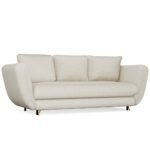 SOFA SARIS BEŻOWY NOGA ZŁOTA