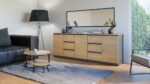 Komoda COSTA 1D3S/2D3S BA ANTRACYT DĄB ARTISAN - obrazek 2