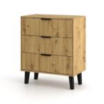 Komoda Scandi 3S SLIM DĄB ARTISAN - obrazek 4
