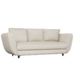 SOFA SARIS BEŻOWY NOGA CZARNA