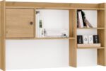 Nadstawka do Biurka 120 cm DĄB ARTISAN 1 Drzwi Regał Na Książki Dokumenty