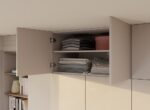 Szafa SENSO 4D z NADSTAWKĄ Wysoka KASZMIR Drzwi Czarne Uchwyty 250x200 Cm - obrazek 6