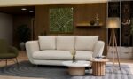 SOFA SARIS BEŻOWY NOGA ZŁOTA - obrazek 2