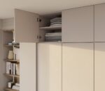 Szafa SENSO 3D Wysoka Z NADSTAWKĄ KASZMIR 150 Cm Drzwi Złote Uchwyty 250 Cm - obrazek 3
