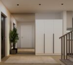 Szafa SENSO 3D 150 CM 3 Drzwi Czarne Uchwyty Do Salonu Sypialni BIEL - obrazek 5